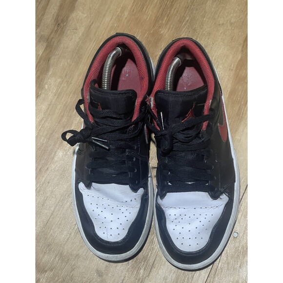 Nike Air Jordan 1 Low Black/Fire Red White 553558-063 Men 8 main image 8